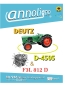 Preview: Deutz Traktor Schlepper Zugmaschine D 4505 Bild- Ersatzteilliste & Motor F3L 812 Bilder- Bedienungsanleitung & Wartungsanleitung annoligno 946